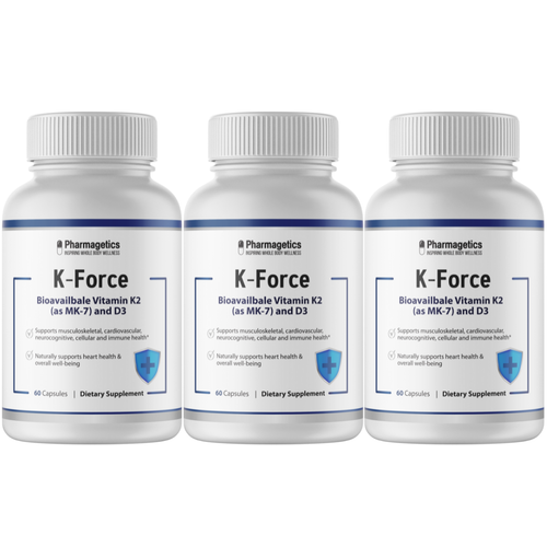 K-Force, supports musculoskeletal, cardiovascular, cellular & immune health 3pk - Zdjęcie 1 z 3
