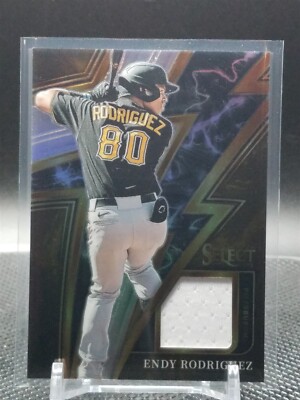 2023 Panini Select Endy Rodriguez Sparks Materials Prizm /199 Pirates