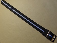 LONG Easy Pass Thru Unisex Timex Camper ONE PIECE T2N359 20mm Watch Band Black