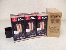 Globe 3 Pk 60w Vintage Edison S60 Cage Filament Bulbs