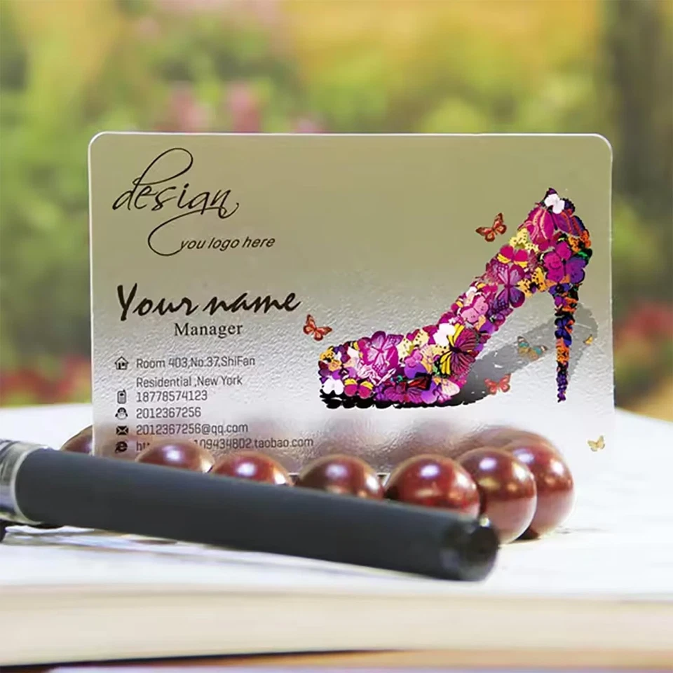 200PCS Custom Frosted Plastic Business Card Visit Waterproof PVC Identity Card - Image 3 of 4