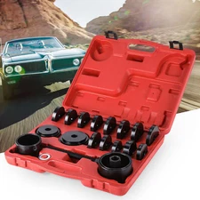 23 PCs Front Wheel Drive Bearing Removal Adapter Puller Pulley Tool Kit w Case