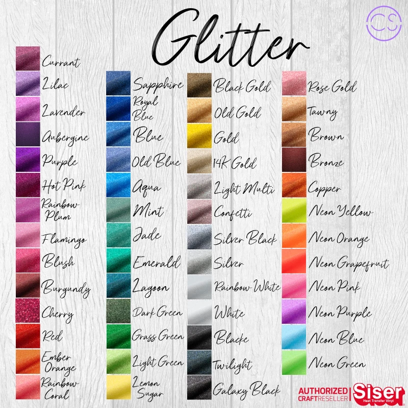 (48,41€/m²) Flexfolie Siser Glitter ca. A4 (21x30cm)