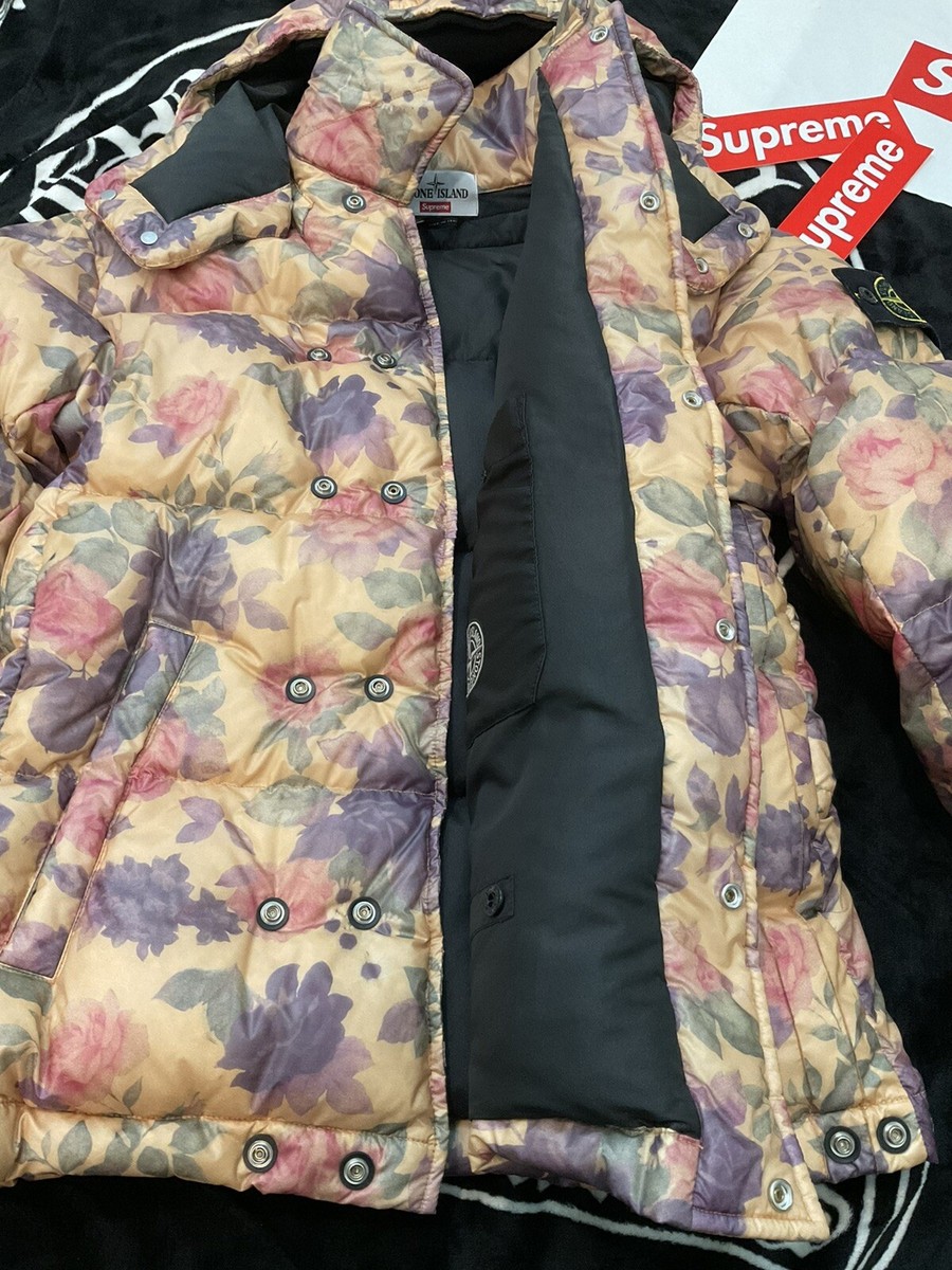 Supreme FW17 Stone Island Lamy Cover Stampato Puffy Jacket Size