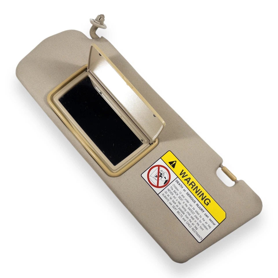 1997-1999 Mitsubishi Montero Sport Driver Left Side Sun Visor Tan - Image 4 of 4