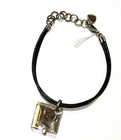 925 sterling silver engravable charm rope Bracelet 5.9g 7 1/4" — photo 4