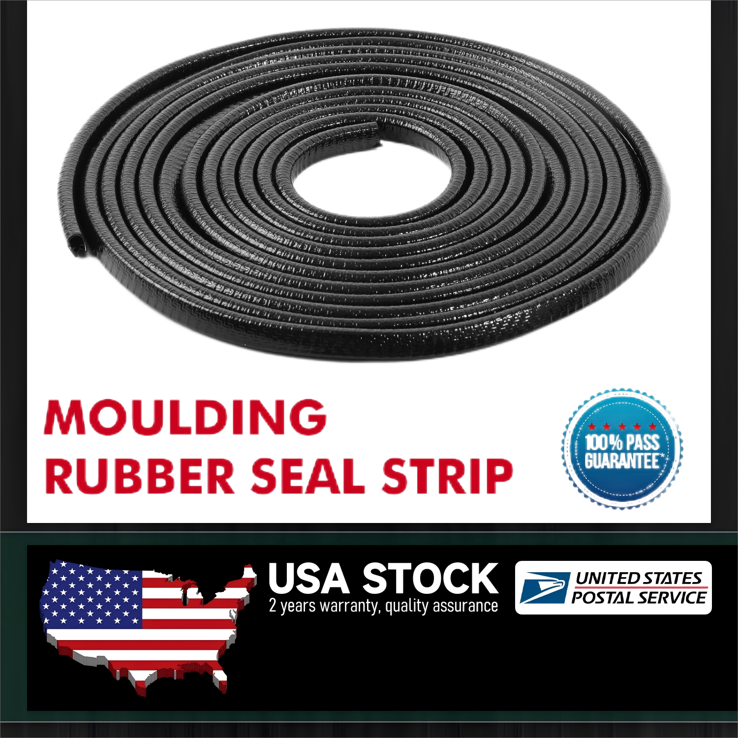 6M U Shape Rubber Seal 4 Car Door Edge Guard Molding Trim Protectors Strip Black