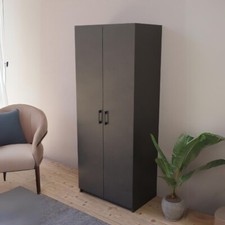 Armadio Guardaroba 74x45x182 Con Barra Appendiabiti Brando Vari Colori