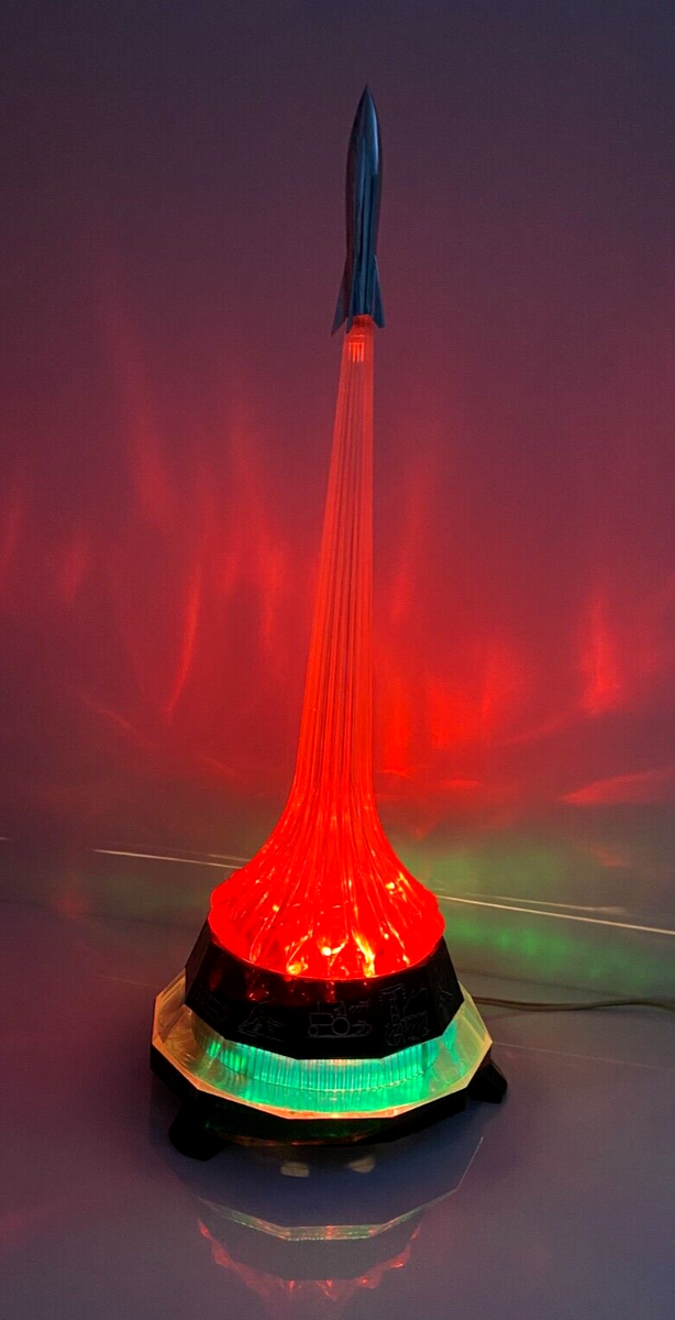Vintage Soviet Table Lamp USSR Night Rocket Vostok Soviet Space