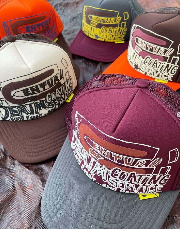 kapital century denim coating service pt truck cap hat
