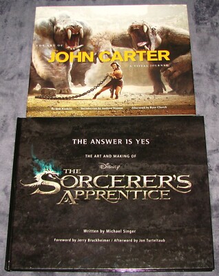 Disney The Art of John Carter A Visual Journey by Kushins +Sorcerer's Apprentice