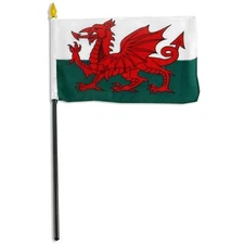 4"x6" Wales Stick Flag Table Staff Desk Table 100D
