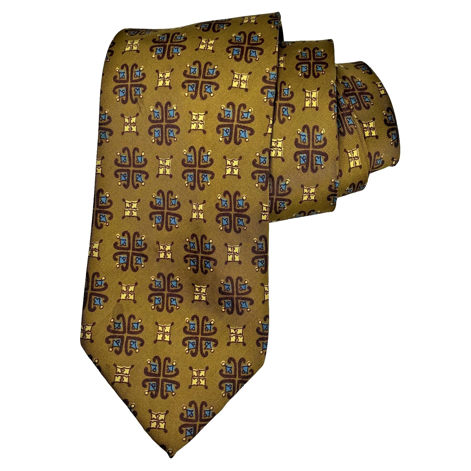 Geométrico de metal original vintage Gravatas, Laços e Gravatas-Borboleta