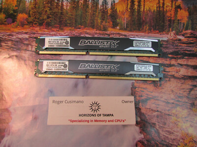 Crucial Ballistix Sport VLP 8GB(2x4GB) DDR31600 BLS4G3D1609ES2LX0.16FER2- PAIR