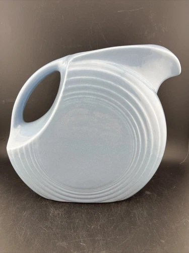Fiesta Large Disc Pitcher Water Periwinkle Blue Fiestaware