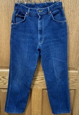 Vintage 80's Lee Riders Women's High Waisted Mom Jeans Size 12 Dark Wash USA