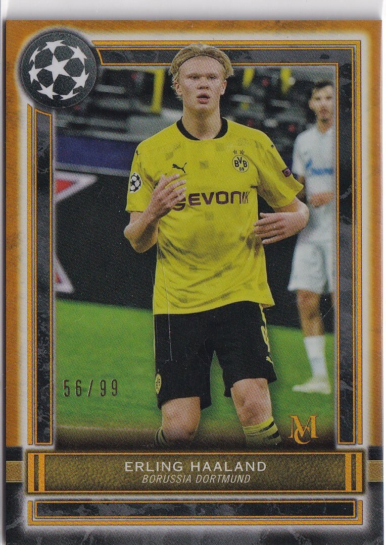 2020-21 Topps UEFA Museum Collection #44 Erling Haaland Copper /99