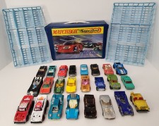 Lot of 24 Matchbox Lesney Vehicles  1970 Case  Trays Diecast Toy Cars Trucks