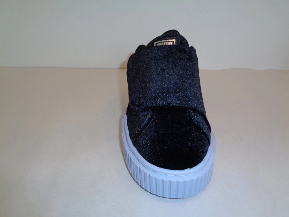 Tênis Puma tamanho 8.5 BASKET PLATFORM STRAPVR preto veludo novo feminino - Imagem 3 de 4