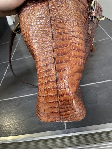 Brahmin Pecan Brown Melbourne Leather Asher Tote Bag EUC Read Description - Picture 5 of 12