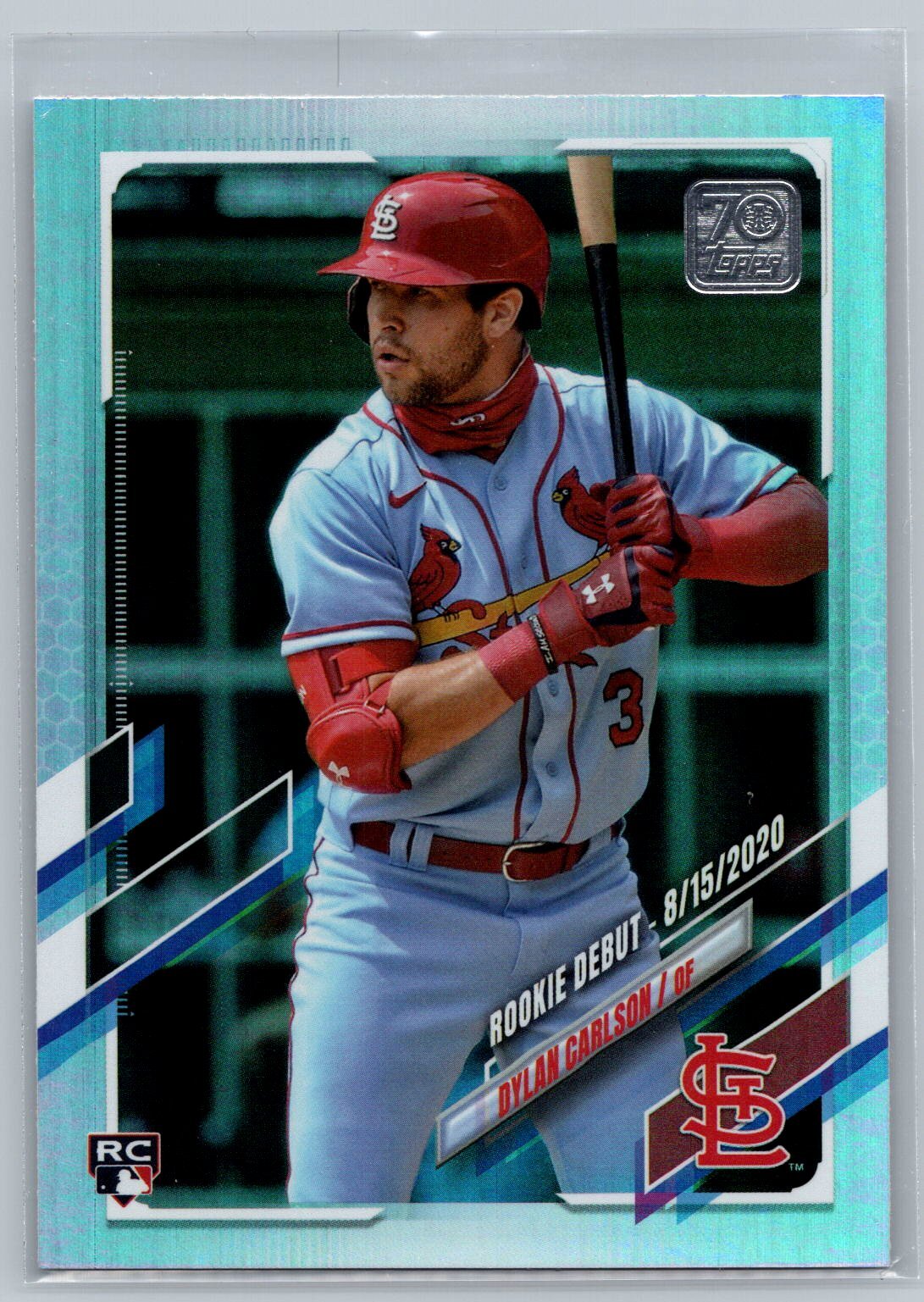 2021 Topps Update #US197 Dylan Carlson Rainbow Foil