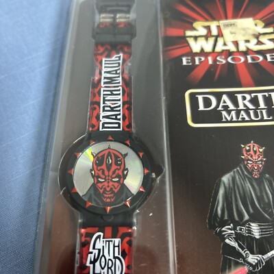 Star Wars Episode 1 Darth Maul Flip Top LCD Watch Hope Brand New