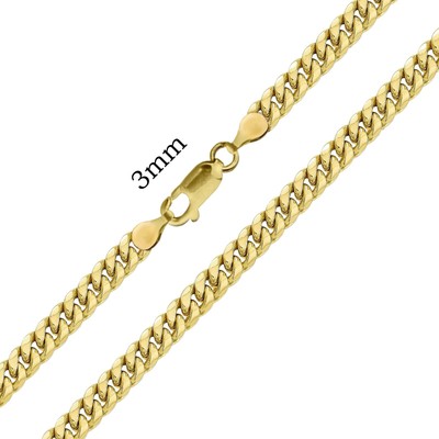 Miami Cuban Link Chain Necklace Size 