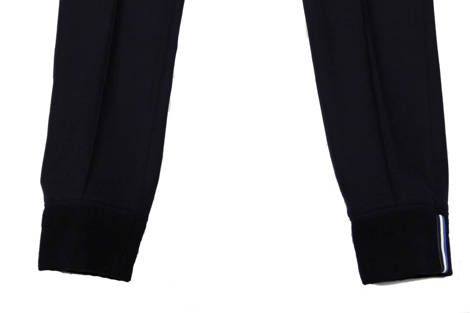 $695 Ralph Lauren Púrpura Etiqueta Anthony Azul Marino Slim Lana Franela Pantalón Jogger 36 Foto 4 de 4