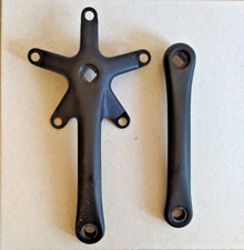 Guarnitura Driveline perno quadro JIS, singola - allum. forg.-175 mm nera satin.