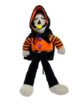 Vintage 1997 Halloween Stuffins Grim Reaper Plush Large Spooky Stuffed Skeleton