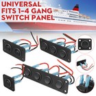 <!--F#f_0-->1 2 3 4 Toggle Rocker Switch Panel ON/OFF SPST For Boat Caravan Truck Marine 12V<!--F/-->