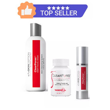 Clear Pores Facial Acne Treatment System 3 Step Natural Acne Fighting Solution