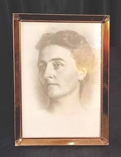 Vintage Ornate Gold Metal Photo Frame 5" X 7" Easel  Hanging