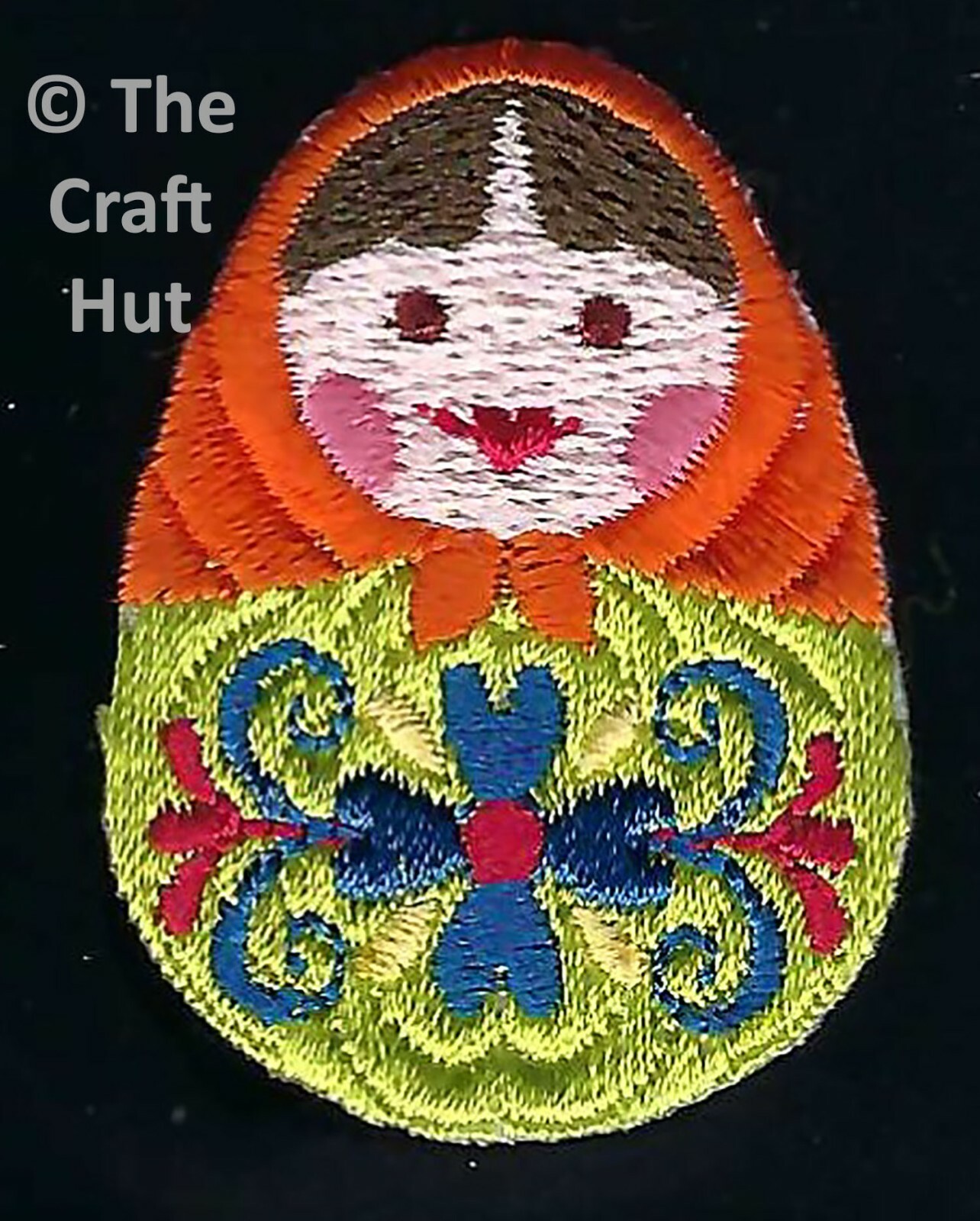 Sew or Iron On Craft Motif Patch Craft S&W Russian Doll M138 3cm x 4cm New