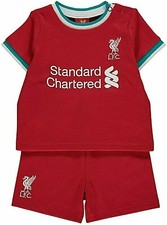 LIVERPOOL FC T-SHIRT & SHORTS BABIES SHORT SLEEVE FOOTBALL BABY KIT LFC