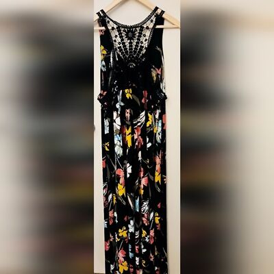 chinese dress ladies Trendy, Chic Women's Clothing Boutique One & Only Baskets in Bellagio Maxi Dress, Cream, female, XS, Cotton Polyester Blend Lane 201