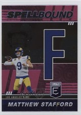 2022 Panini Donruss Elite Spellbound Pink Matthew Stafford (Letter F) 10ek