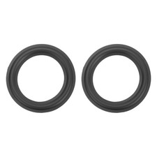 2 Pcs 4 Inch Rubber Speaker Edge Surround Rings 98x66mm IDxOD , Black