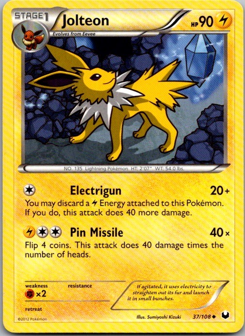 Jolteon Uncommon Dark Explorers 37/108 LP