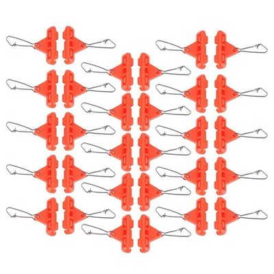 30pcs Professional Zips Sliding Rig Boom,Fishing Sinker Slides with Duo Lock ...