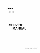 CANON EOS 20D Camera Service Repair Manual  Parts List PDF READ