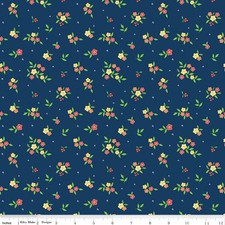 Floral in Navy Summer's In Town Riley Blake
