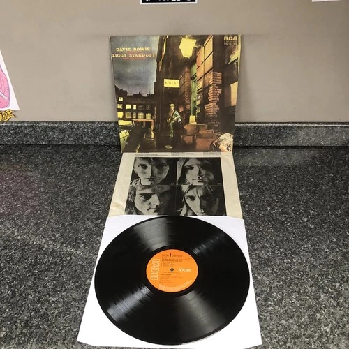 LP DAVID BOWIE THE RISE & FALL OF ZIGGY STARDUST SF 8287 UK 1ST PRESS EX+/EX+