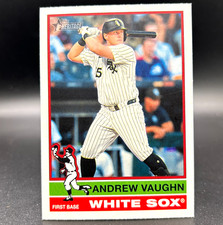 2025 Topps Heritage #413 ANDREW VAUGHN - Short Print (SP) Chicago White Sox