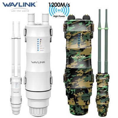 Wavlink AC1200 Outdoor WLAN Router 1200Mbit/s Repeater Access Point PoE Booster