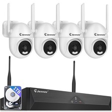 JENNOV 360  PTZ Wireless Home Security Camera System WiFi Outdoor 10CH 5MP NVR