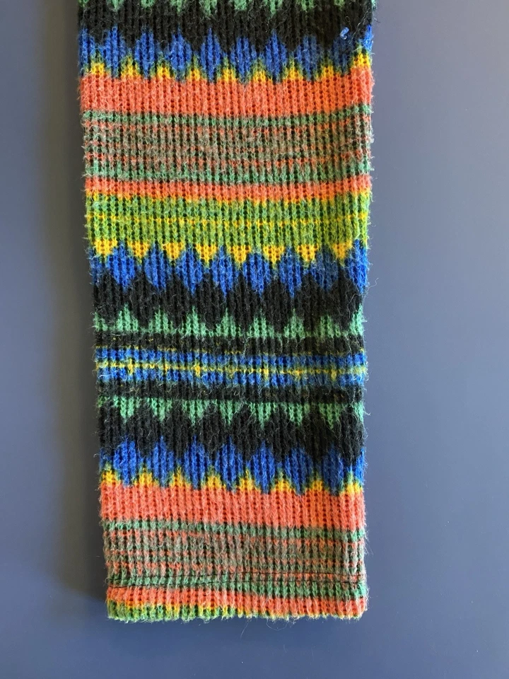 Leggings Little Mass para niños coloridos mezcla de lana a rayas talla 8 Foto 2 de 4