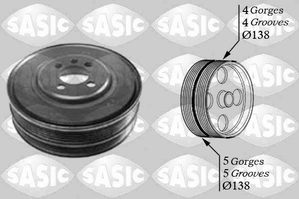 Sasic Riemenscheibe, Kurbelwelle 2156027 FüR Audi VW Skoda-image