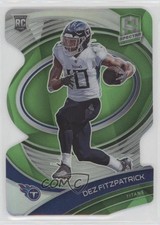 2021 Panini Spectra Rookie Neon Green Prizm Die-Cut 4/30 Dez Fitzpatrick 3h1