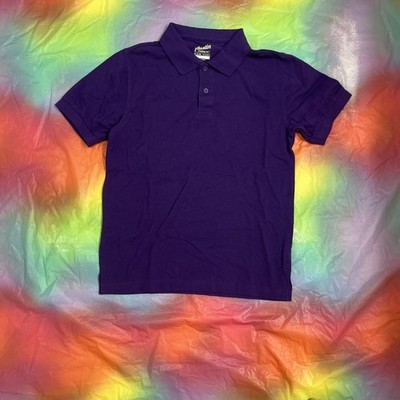 Austin Youth Xl (14-16) Purple Short Sleeve Uniform Polo